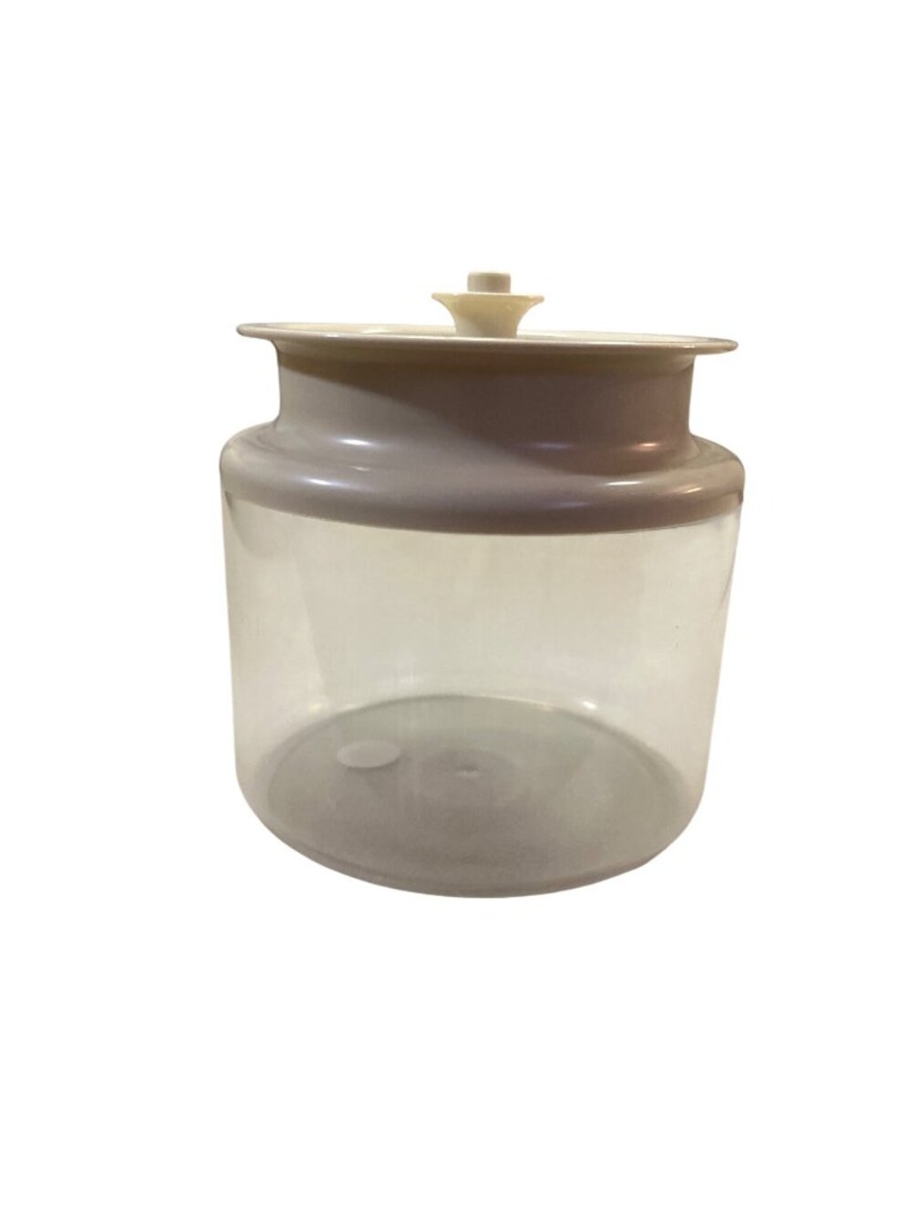 Vintage Tupperware Clear Storage Containers With Beige Lids Made In USA Used - Picture 10 of 15